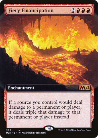 Fiery Emancipation (Extended Art) [Core Set 2021] - The Mythic Store | 24h Order Processing