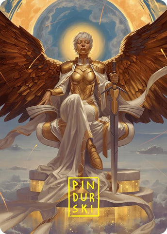 Herald of Eternal Dawn Art Card (27/54) (Gold-Stamped Signature) [Foundations] - The Mythic Store | 24h Order Processing