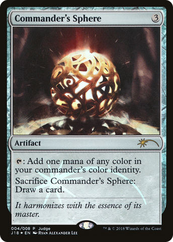 Commander's Sphere [Judge Gift Cards 2018] - The Mythic Store | 24h Order Processing