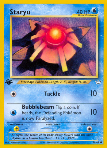 Staryu (56/64) [Neo Revelation 1st Edition] - The Mythic Store | 24h Order Processing
