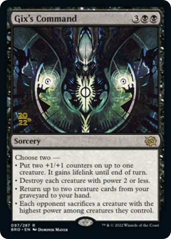 Gix's Command [The Brothers' War Prerelease Promos] - The Mythic Store | 24h Order Processing