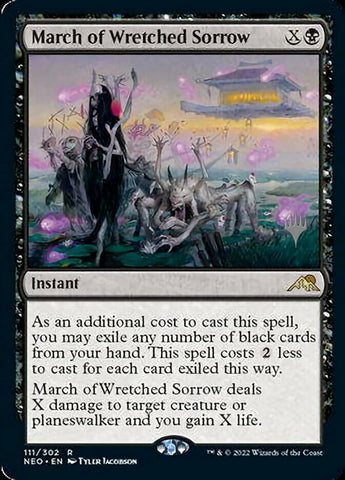 March of Wretched Sorrow (Promo Pack) [Kamigawa: Neon Dynasty Promos] - The Mythic Store | 24h Order Processing