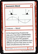 Geometric Weird (2021 Edition) [Mystery Booster Playtest Cards] - The Mythic Store | 24h Order Processing