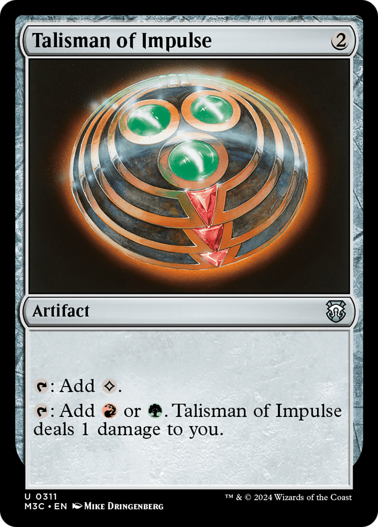 Talisman of Impulse (Ripple Foil) [Modern Horizons 3 Commander] - The Mythic Store | 24h Order Processing