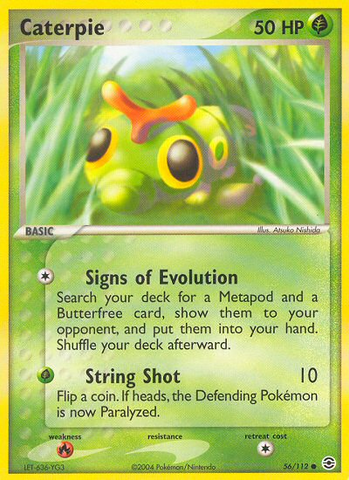 Caterpie (56/112) [EX: FireRed & LeafGreen] - The Mythic Store | 24h Order Processing