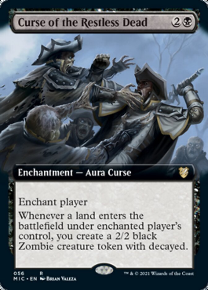 Curse of the Restless Dead (Extended Art) [Innistrad: Midnight Hunt Commander] - The Mythic Store | 24h Order Processing