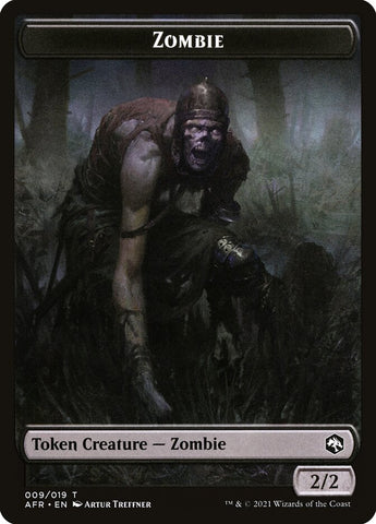 Zombie // Dog Illusion Double-Sided Token [Dungeons & Dragons: Adventures in the Forgotten Realms Tokens] - The Mythic Store | 24h Order Processing