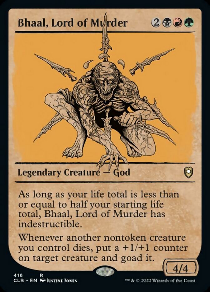 Bhaal, Lord of Murder (Showcase) [Commander Legends: Battle for Baldur's Gate] - The Mythic Store | 24h Order Processing