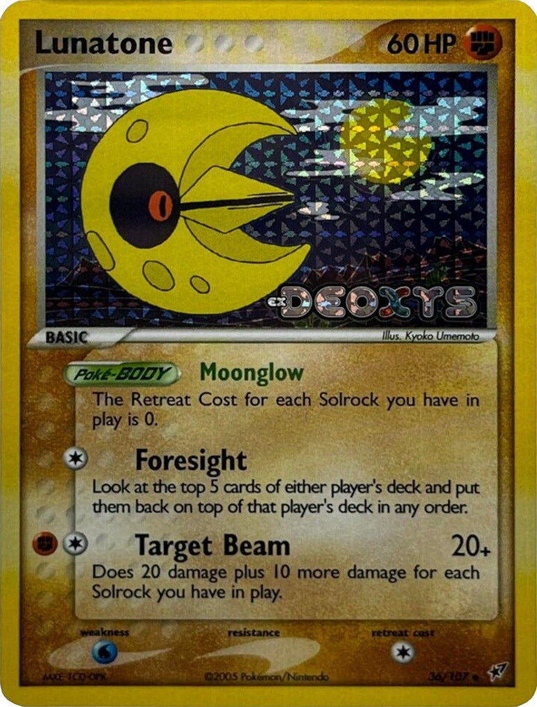 Lunatone (36/107) (Stamped) [EX: Deoxys] - The Mythic Store | 24h Order Processing