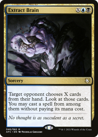 Extract Brain [Dungeons & Dragons: Adventures in the Forgotten Realms Commander] - The Mythic Store | 24h Order Processing