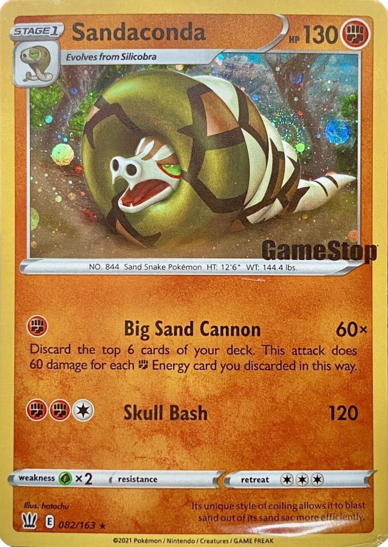 Sandaconda (082/163) (GameStop Exclusive) [Sword & Shield: Battle Styles] - The Mythic Store | 24h Order Processing