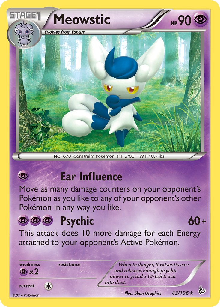 Meowstic (43/106) (Theme Deck Exclusive) [XY: Flashfire] - The Mythic Store | 24h Order Processing