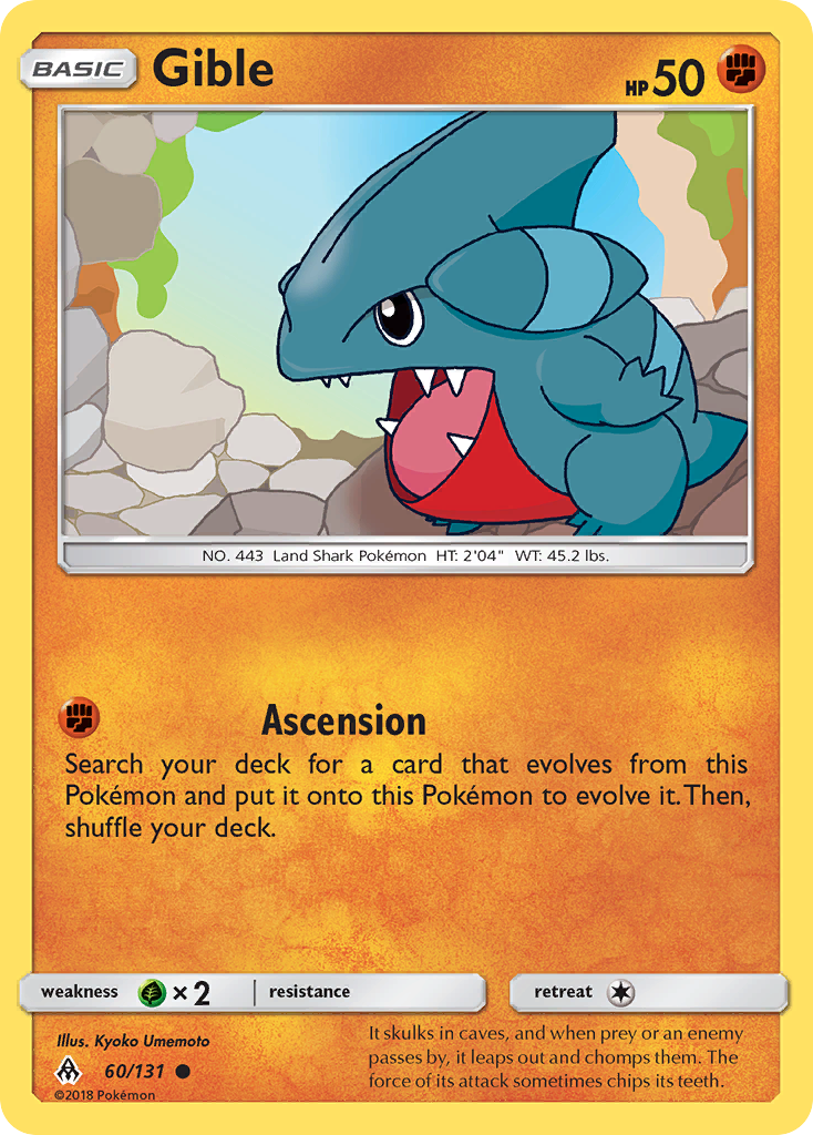 Gible (60/131) [Sun & Moon: Forbidden Light] - The Mythic Store | 24h Order Processing