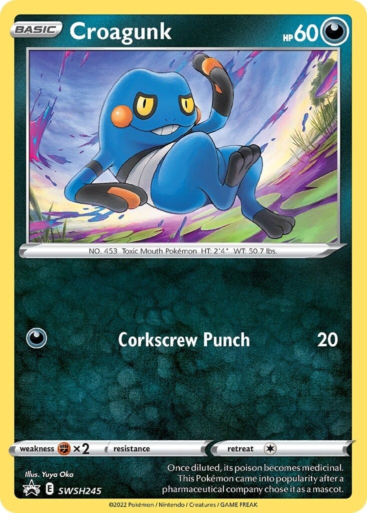 Croagunk (SWSH245) [Sword & Shield: Black Star Promos] - The Mythic Store | 24h Order Processing