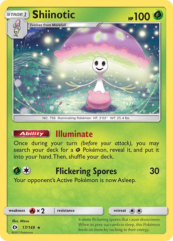 Shiinotic (17/149) (Theme Deck Exclusive) [Sun & Moon: Base Set] - The Mythic Store | 24h Order Processing
