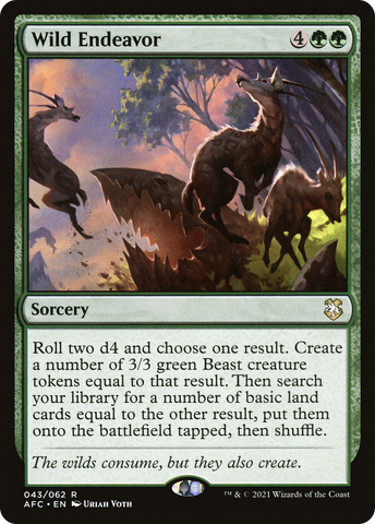 Wild Endeavor [Dungeons & Dragons: Adventures in the Forgotten Realms Commander] - The Mythic Store | 24h Order Processing