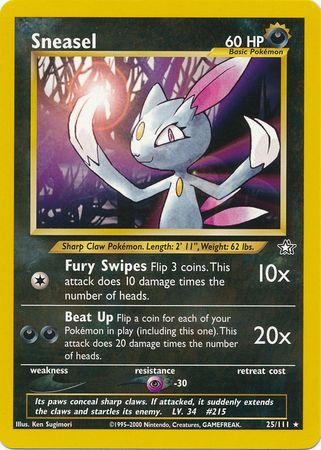 Sneasel (25/111) [Neo Genesis Unlimited] - The Mythic Store | 24h Order Processing