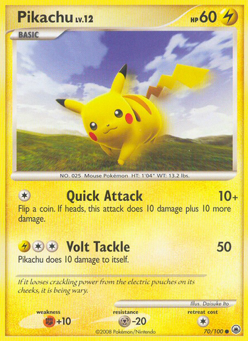 Pikachu (70/100) [Diamond & Pearl: Majestic Dawn] - The Mythic Store | 24h Order Processing