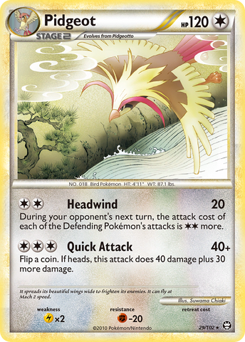 Pidgeot (29/102) [HeartGold & SoulSilver: Triumphant] - The Mythic Store | 24h Order Processing