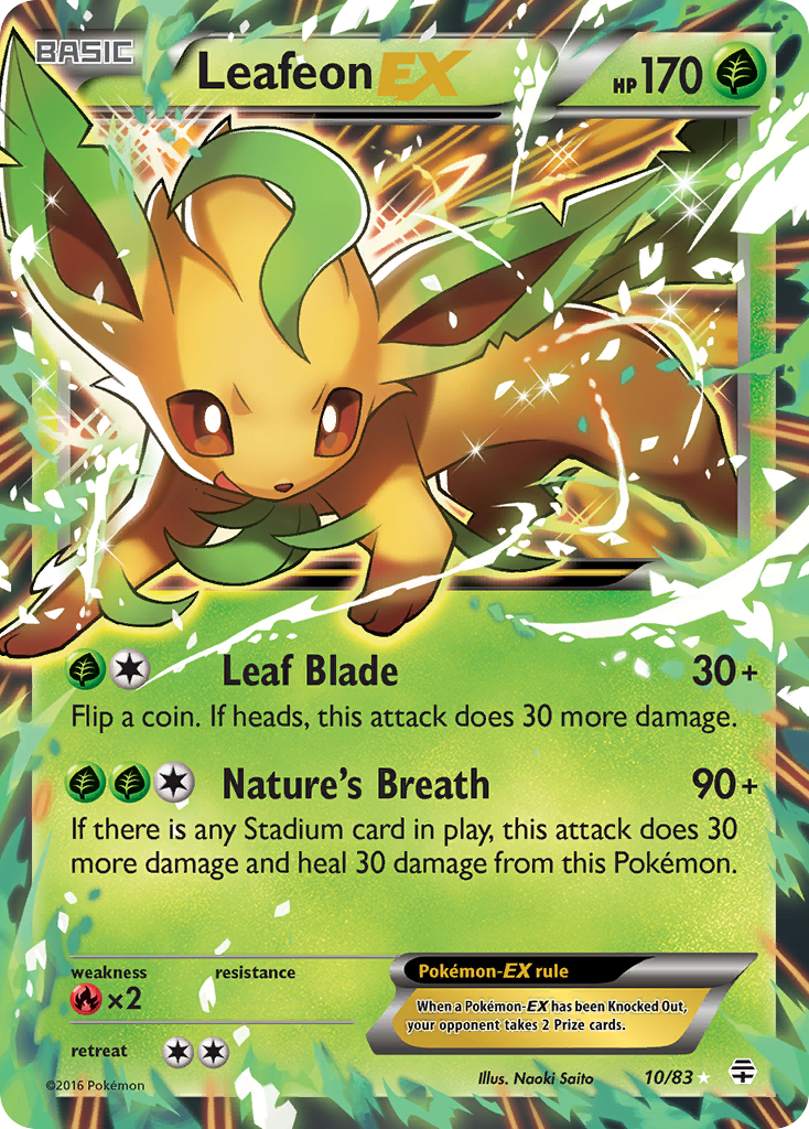 Leafeon EX (10/83) [XY: Generations] - The Mythic Store | 24h Order Processing