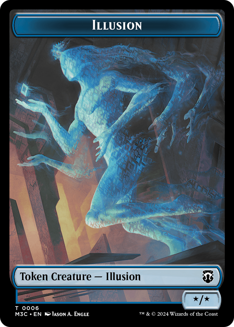 Illusion // Servo Double-Sided Token [Modern Horizons 3 Commander Tokens] - The Mythic Store | 24h Order Processing