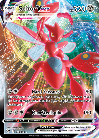 Scizor VMAX (119/189) [Sword & Shield: Darkness Ablaze] - The Mythic Store | 24h Order Processing