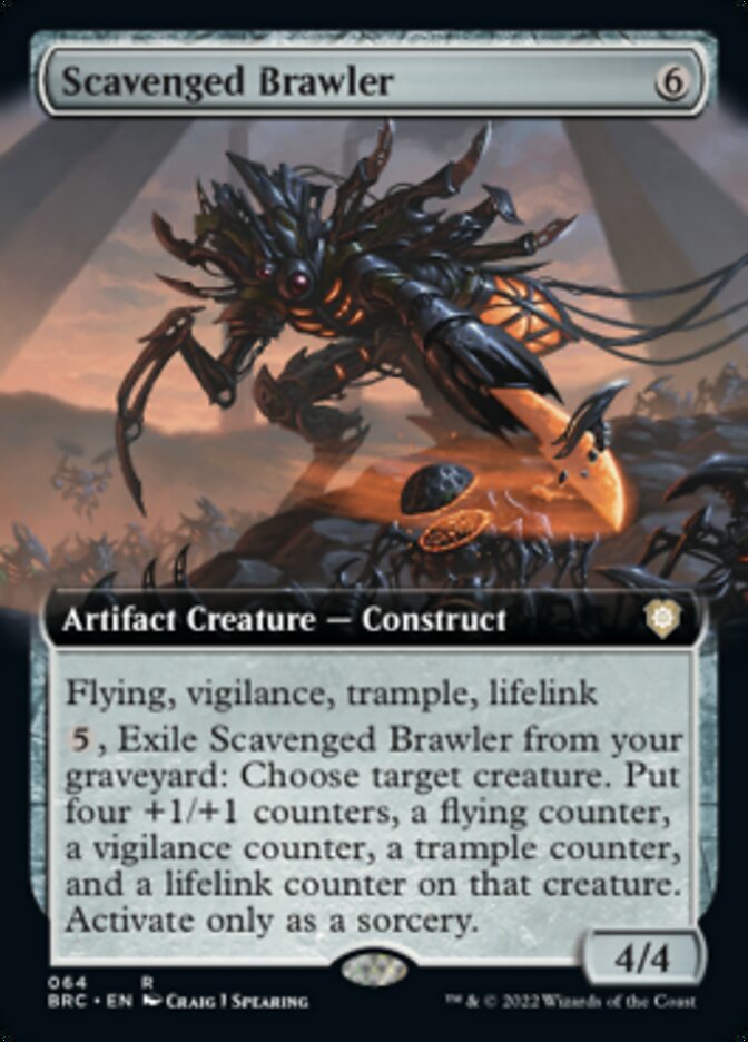 Scavenged Brawler (Extended Art) [The Brothers' War Commander] - The Mythic Store | 24h Order Processing