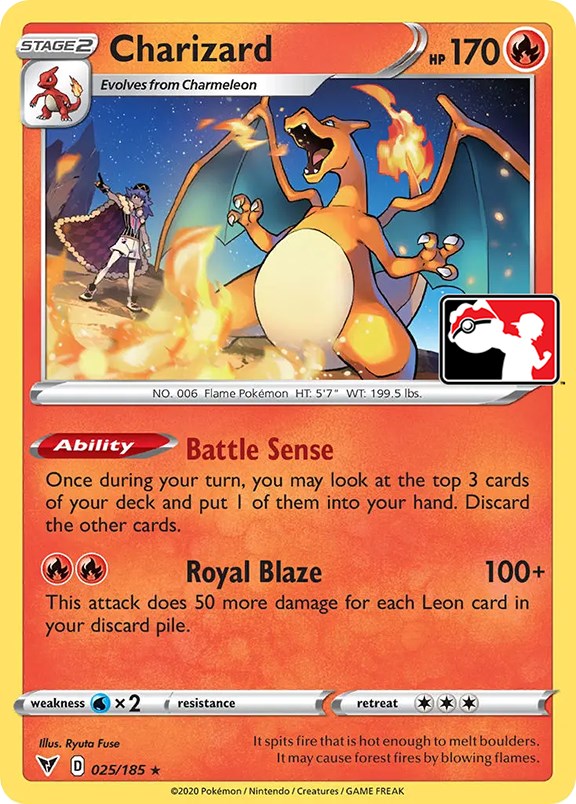 Charizard (025/185) [Prize Pack Series One] - The Mythic Store | 24h Order Processing