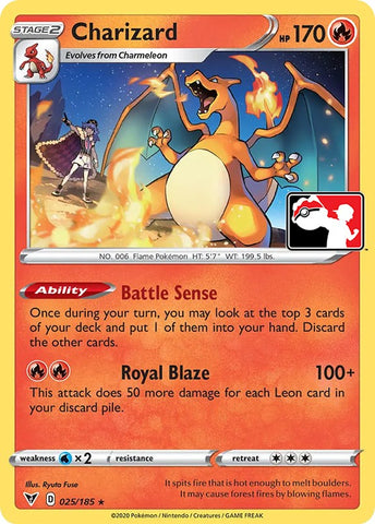 Charizard (025/185) [Prize Pack Series One] - The Mythic Store | 24h Order Processing