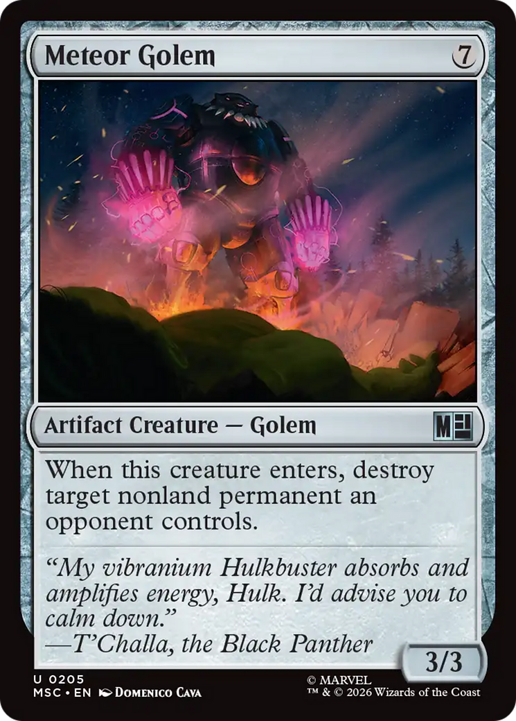 Meteor Golem (Surge Foil) [Marvel Super Heroes Commander] - The Mythic Store | 24h Order Processing