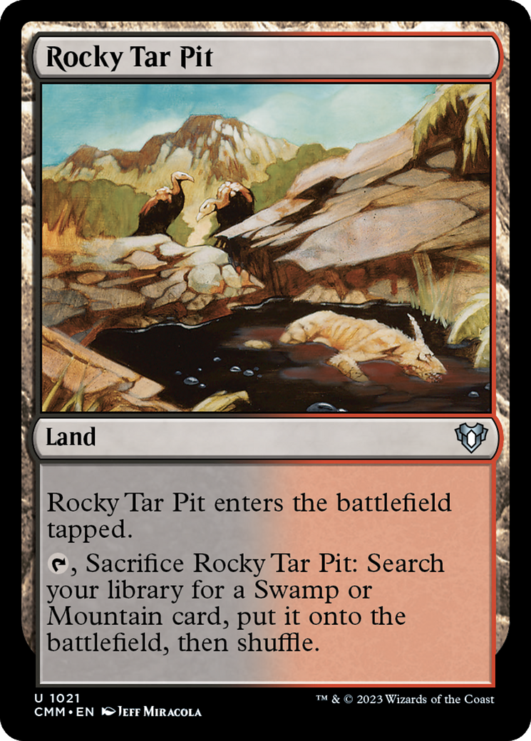Rocky Tar Pit [Commander Masters] - The Mythic Store | 24h Order Processing