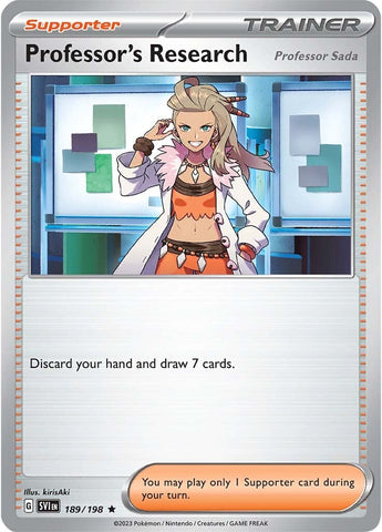 Professor's Research (Professor Sada) (189/198) [Scarlet & Violet: Base Set] - The Mythic Store | 24h Order Processing
