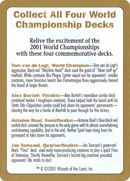 2001 World Championships Ad [World Championship Decks 2001] - The Mythic Store | 24h Order Processing