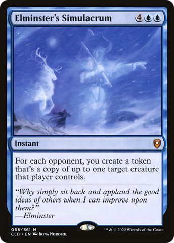 Elminster's Simulacrum [Commander Legends: Battle for Baldur's Gate] - The Mythic Store | 24h Order Processing