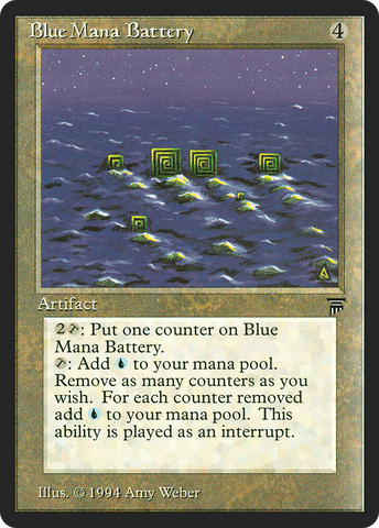 Blue Mana Battery [Legends] - The Mythic Store | 24h Order Processing