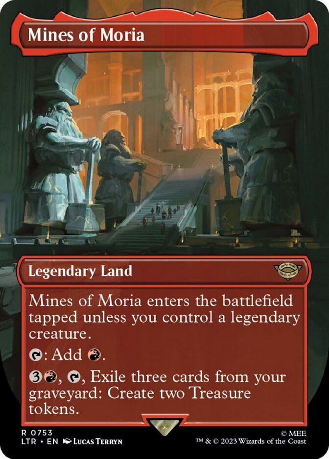Mines of Moria (Borderless Alternate Art) (Surge Foil) (753) [The Lord of the Rings: Tales of Middle-Earth] - The Mythic Store | 24h Order Processing