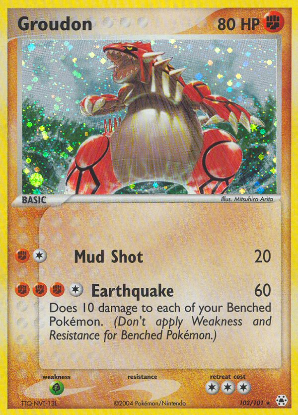 Groudon (102/101) [EX: Hidden Legends] - The Mythic Store | 24h Order Processing