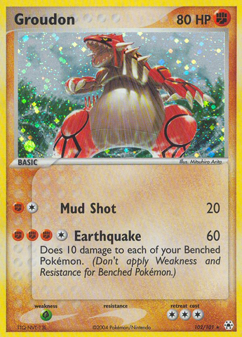 Groudon (102/101) [EX: Hidden Legends] - The Mythic Store | 24h Order Processing