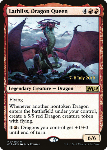Lathliss, Dragon Queen [Core Set 2019 Prerelease Promos] - The Mythic Store | 24h Order Processing