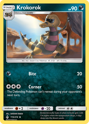 Krokorok (115/214) [Sun & Moon: Unbroken Bonds] - The Mythic Store | 24h Order Processing