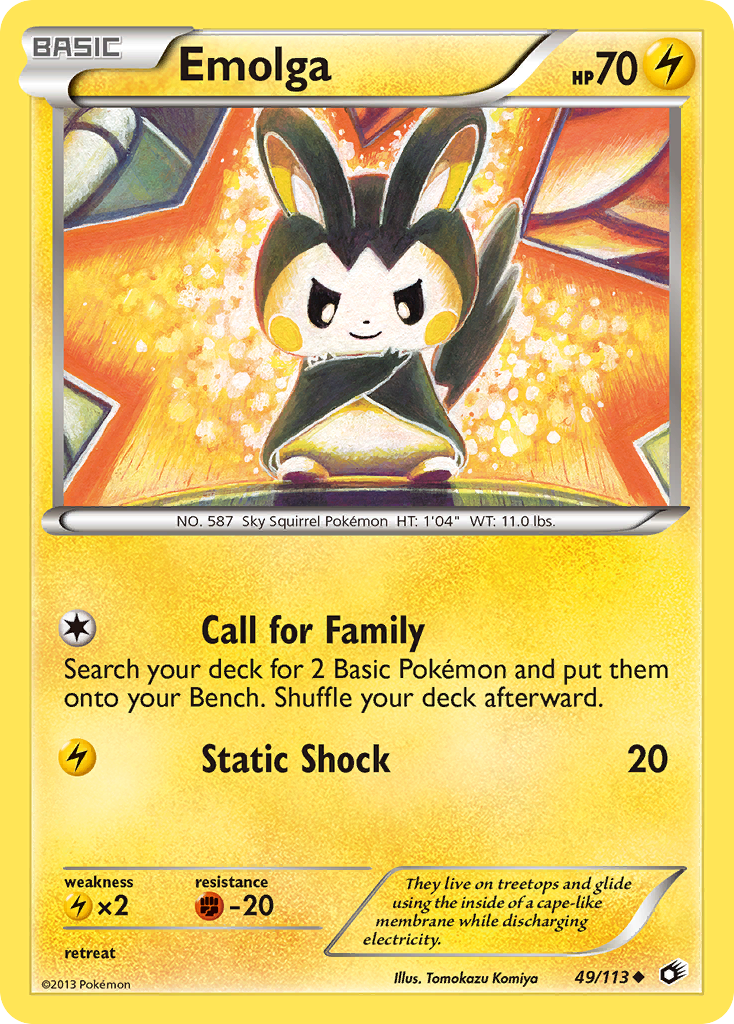 Emolga (49/113) [Black & White: Legendary Treasures] - The Mythic Store | 24h Order Processing
