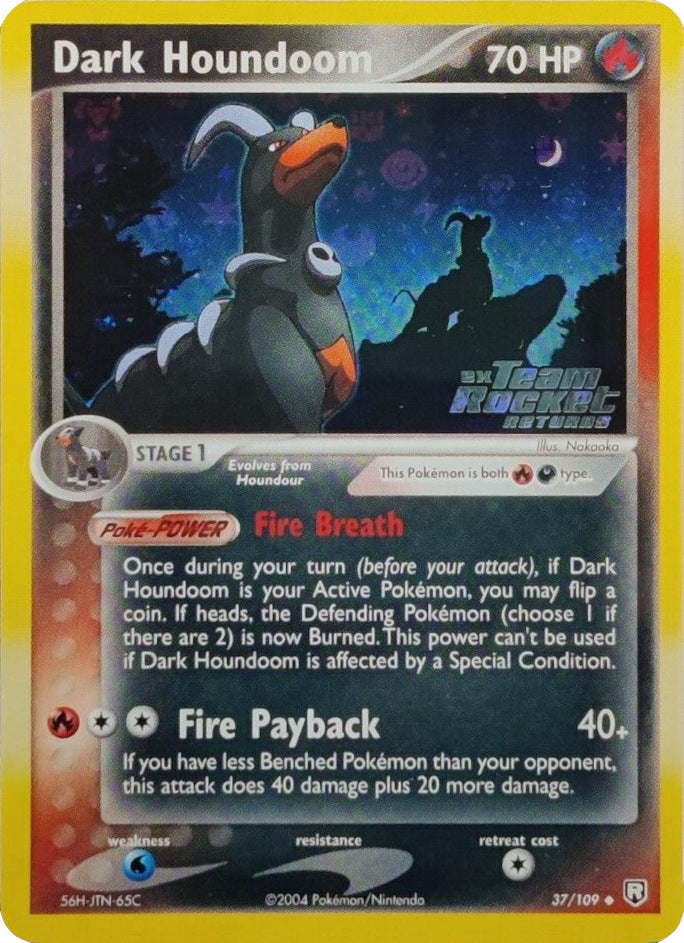 Dark Houndoom (37/109) (Stamped) [EX: Team Rocket Returns] - The Mythic Store | 24h Order Processing
