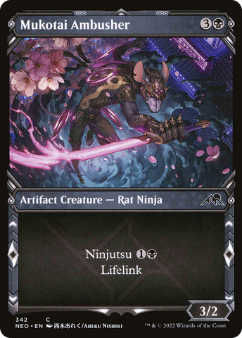 Mukotai Ambusher (Showcase Ninja) [Kamigawa: Neon Dynasty] - The Mythic Store | 24h Order Processing