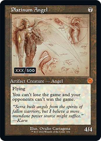 Platinum Angel (Retro Schematic) (Serialized) [The Brothers' War Retro Artifacts] - The Mythic Store | 24h Order Processing