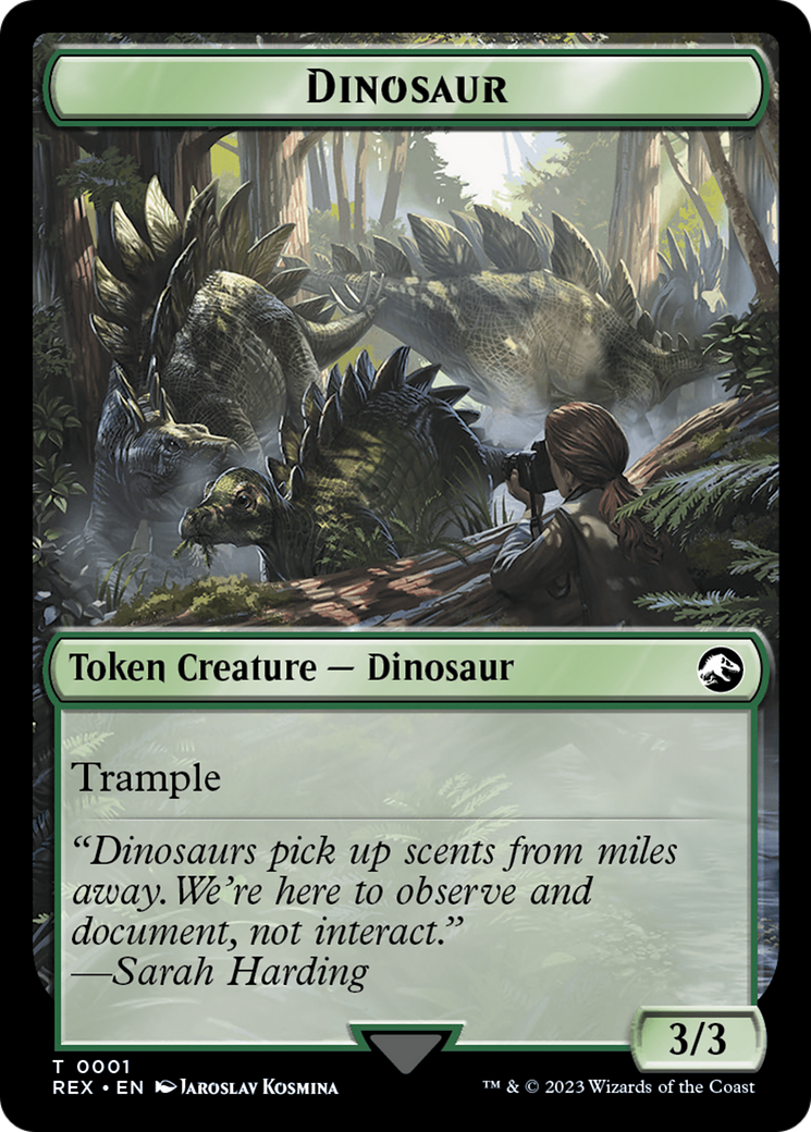 Map // Dinosaur (0001) Double-Sided Token [The Lost Caverns of Ixalan Tokens] - The Mythic Store | 24h Order Processing