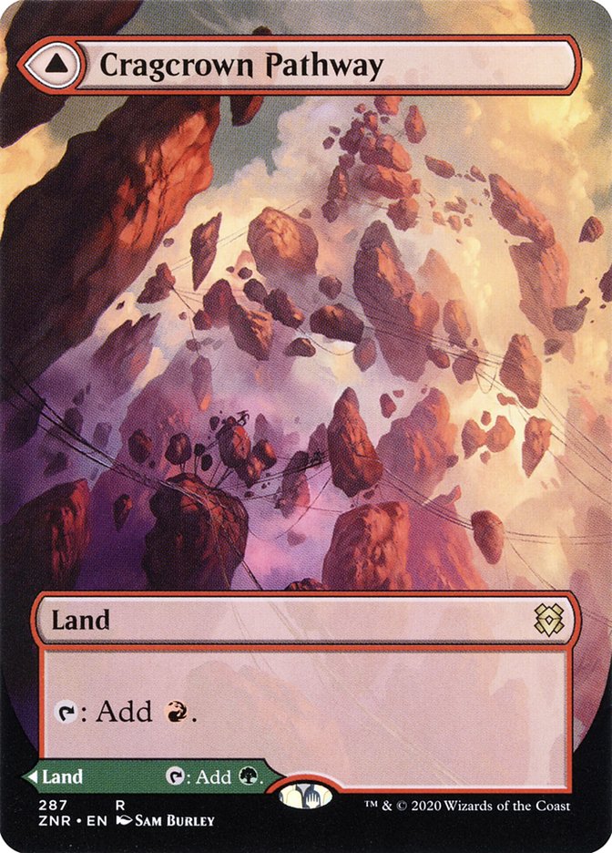Cragcrown Pathway // Timbercrown Pathway (Borderless Alternate Art) [Zendikar Rising] - The Mythic Store | 24h Order Processing