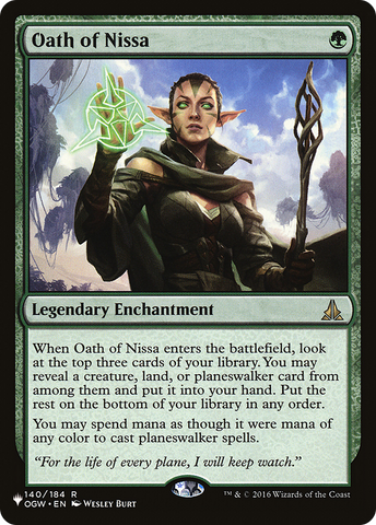 Oath of Nissa [The List] - The Mythic Store | 24h Order Processing
