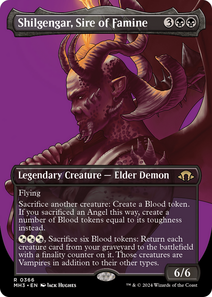 Shilgengar, Sire of Famine (Borderless) [Modern Horizons 3] - The Mythic Store | 24h Order Processing