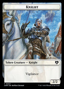 Clue // Knight Double-Sided Token [Commander Masters Tokens] - The Mythic Store | 24h Order Processing