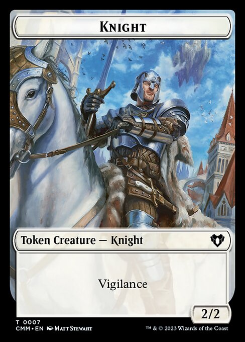 Clue // Knight Double-Sided Token [Commander Masters Tokens] - The Mythic Store | 24h Order Processing